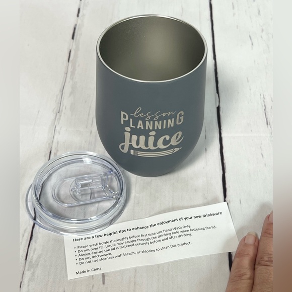 Teacher wine insulated tumbler Lesson Planning Juice - Picture 7 of 7